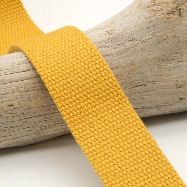 25MM Mustard Cotton Webbing - Maison Klem
